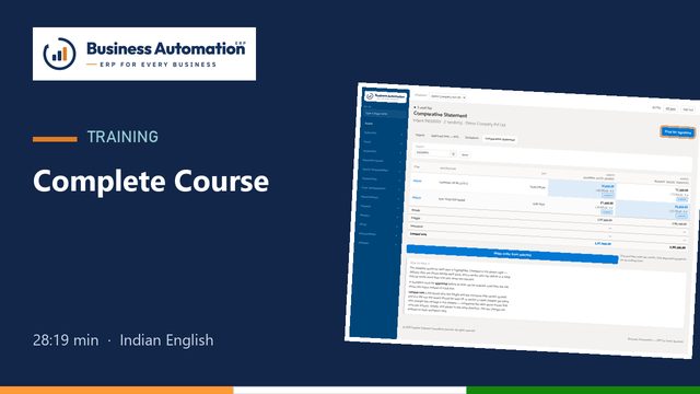 Complete course training video