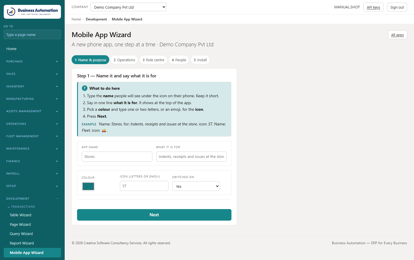 The mobile app wizard